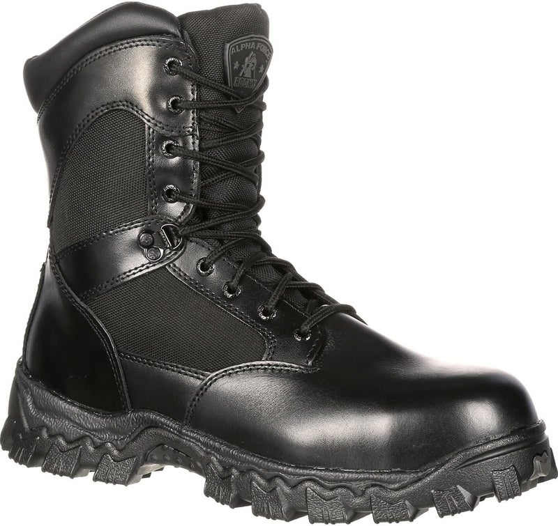 Rocky Men's AlphaForce Zipper Composite Toe Public Service Boots - Image 5